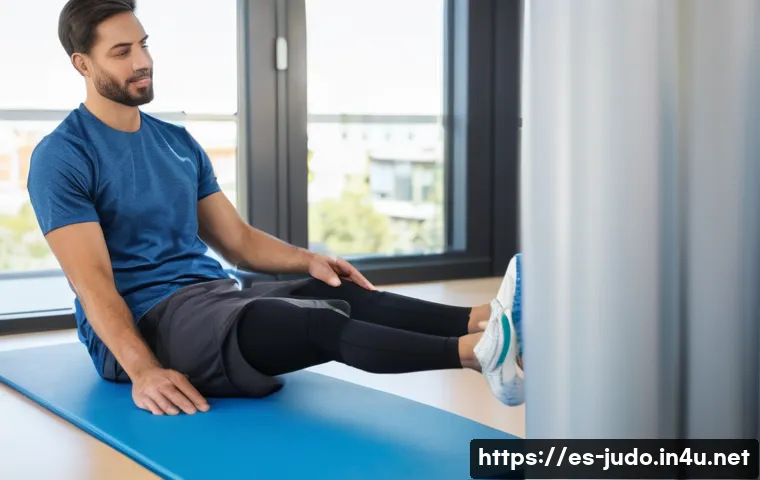 유도와 재활 치료의 관계 - **Prompt:** A diverse physical therapist, approximately 30-40 years old, with a warm and professiona...